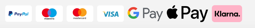 PayPal, Visa, Mastercard, Maestro